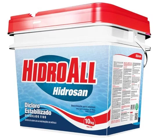 Cloro Hidrosan Hidroall 10kg