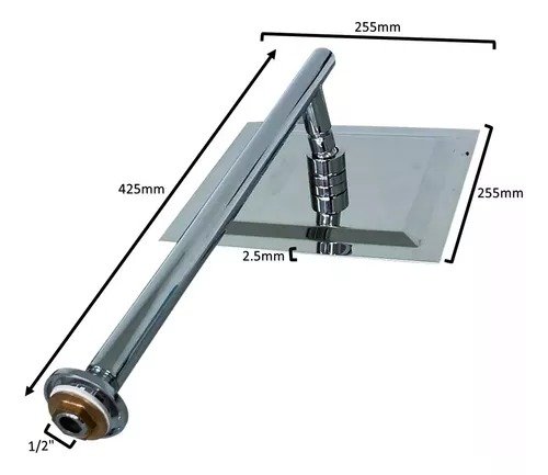 Ducha 25x25 Inox Sodramar