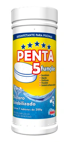 Pastilha de Cloro Penta 1,4kg Hidroall