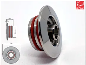 Dispositivo de Alvenaria Hidromassagem Slim Inox Tholz