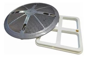 GRADE DE FUNDO SODRAMAR 15X15 FSB PRATA BASE ABS