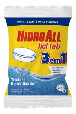 PASTILHA DE CLORO HIDROALL 3X1