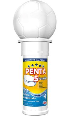 Pastilha de Cloro Penta c/ Flutuador 1,4kg Hidroall