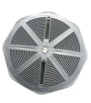 TAMPA PROTECAO BRUSTEC (PRATA) RALO FUNDO CANO 50mm