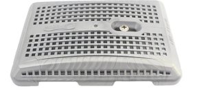 Tampa Proteção Dispositivo Aspiração Prata